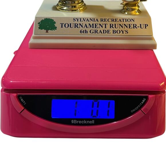 white and gold 2003 boys basketball Trophy - Picture 16 of 16